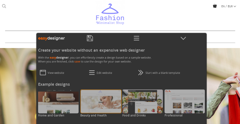 Στιγμιότυπο οθόνης του Easy Designer